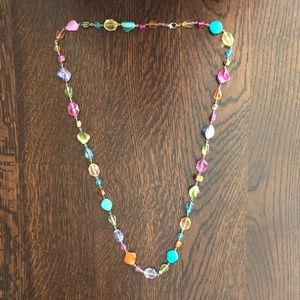 Multi-color beaded necklace